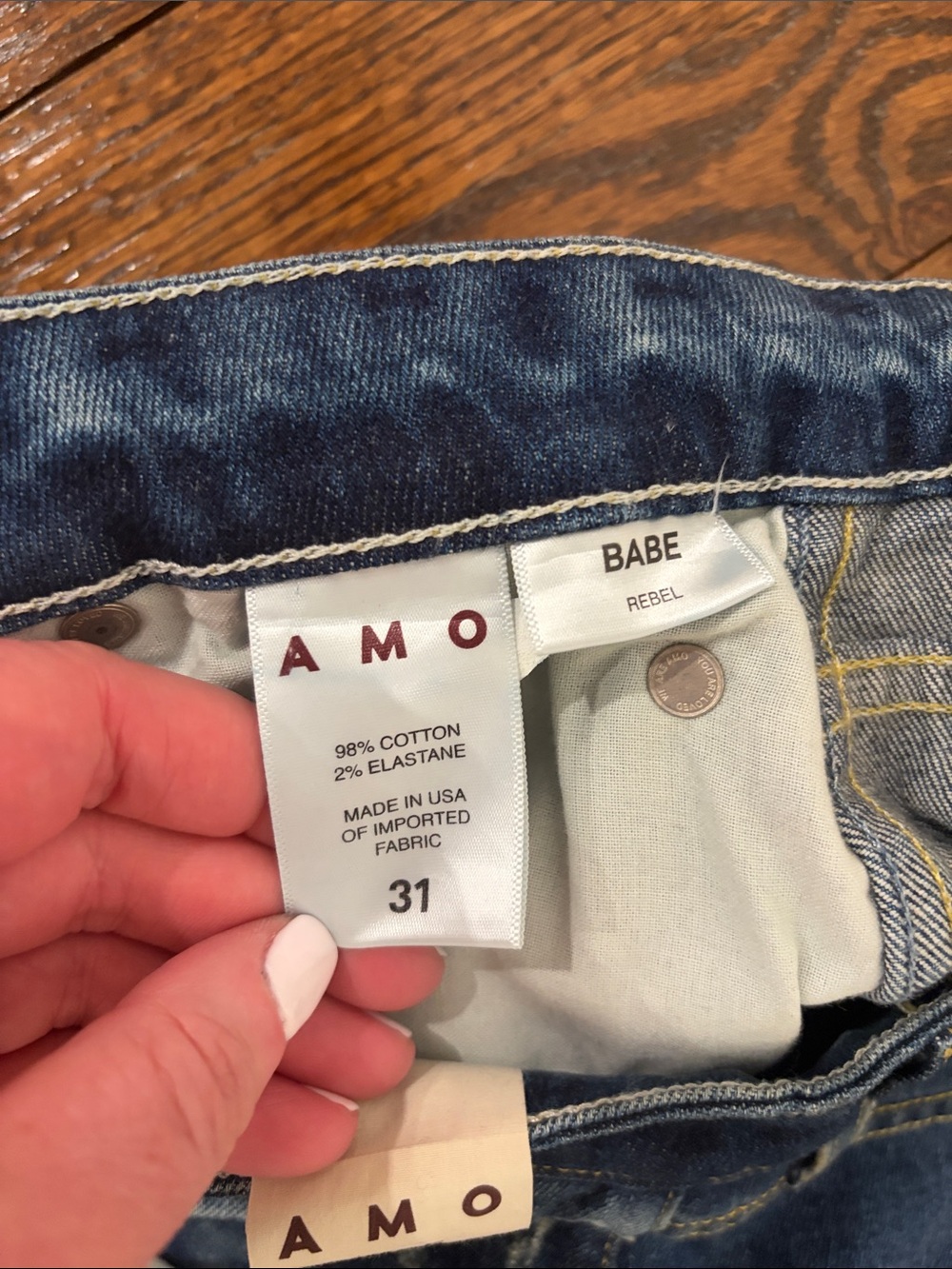AMO Slim Fit Jeans in size 31 - Picture 3 of 4